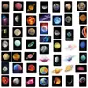 50 piezas de nuevos adhesivos de graffiti de planetas del cielo estrellado del universo adhesivos para computadora de bicicleta portátil coche eléctrico taza de agua adhesivos adhesivos