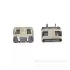 Base Hembra Tipo C USB 3.1 de 2 Pines Placa de Inserción de 90 Grados Enchufe de Dos Pines Dip Carcasa de Acero Inoxidable Pegamento Negro
