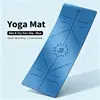 Esterillas de yoga de PU, mismo estilo, transfronterizas, antideslizantes de goma, directo de fábrica, venta al por mayor en lotes pequeños, hechas a medida, naturales, para uso en casa, esterillas de fitness