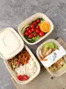Caja de Embalaje Biodegradable Desechable en Forma de U, Bol, Caja de Pulpa de Papel Comercial para Llevar el Almuerzo, Juego de Cajas para Ensalada