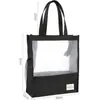 Bolsa de malla especial para exámenes, bolso de un solo hombro, bolso para tutores, bolsa con cremallera, archivador de datos A4, malla transparente, gran capacidad