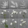 Flor artificial blanca Mori flor de seda blanca lechosa flor de techo suave para salón de bodas peonía rosa nieve