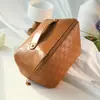 Bolsa de Maquillaje Tipo Nube de Cuero PU de Alta Calidad Transfronteriza, Estuche de Maquillaje Portátil de Gran Capacidad, Neceser de Viaje Portátil