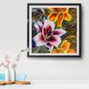 Venda transfronteiriça de flores, pintura de flores com diamantes redondos, diamantes quadrados, pintura decorativa para sala de estar, quarto, faça você mesmo, atacado