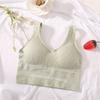 Edición Personalizada de Alto Volumen del Mismo Estilo de Hyuna, Camiseta Deportiva Sin Costuras, Bandage para el Pecho, Anti-Exposición, Ropa Interior Sin Marcas para Mujer