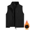 Chaleco Suaveshell Nuevo para Hombre para Otoño/Invierno 2026, Cuello Alto, Cortavientos, Cálido, Chaleco de Trabajo, Personalizable con Texto Impreso