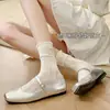 Calcetines para Verano, Malla Hueca, Transpirables, Antibacterianos, Anti-Pilling, Estilo Coreano con Lazo, Calcetines de Media Pantorrilla, Calcetines de Algodón Puro Estilo Ballet para Mujer