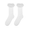 Meias de Algodão com Laise em Renda de Malha Dupla Meias para Botas Meias Fofas de Menina Japonesa Meia de Cano Médio