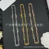 Nueva colección de collares marca D/marca Dior, disponible exclusivamente para comercio electrónico transfronterizo, productos nuevos con etiquetas originales, collar de nariz de cerdo CD al por mayor