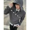 Sudadera Nueva de Otoño 2026 con Rayas y Bloques de Color Elegantes para Mujer, Corte Holgado, Adelgazante, Estilo Retro, Chic y Relajado