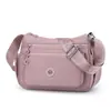 Bolso de Hombro Único de Tela de Color Sólido Gran Capacidad Multicapa Casual para Viajes Diarios Bolso Cruzado Bolso para Mamá de Mediana Edad Mochila para Salir Bolso de Hombro Único