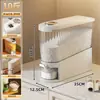 Cubo de Arroz Tipo Sándwich de Gran Capacidad para Uso Doméstico, Sellado, a Prueba de Insectos y Humedad, Cubo de Almacenamiento de Granos, Contenedor Transparente de Almacenamiento de Arroz Tipo Prensa