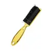 Mango Chapado Cepillo Cabeza de Aceite Cepillo para Barba Cepillo Limpiador de Barba Cepillo para Pelo Cortado Cepillo para el Cabello Herramientas de Peluquería