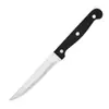 Mango de Plástico Transfronterizo Acero Inoxidable Serrado Cuchillo para Bistec de Cocina Doméstico Estilo Occidental Polipropileno Cuchillo para Bistec Hotel Cuchillo de Estilo Occidental