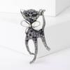 Jaqueta casual estilo coreano broche de animal suéter cardigã corsage versátil pino fixo decorativo anti-exposição