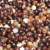 Ágata enrolada em seda, superfície lisa, cor de doce, contas de estilo antigo, acessórios para joias DIY, pode ser usado para pulseiras, correntes de contas, pingentes, correntes de cintura, contas combinadas, etc.