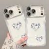 Capa de celular tipo pulseira com coração de diamante, adequada para Apple 17 Pro Max, iPhone 15, um design estiloso e luxuoso, novidade de 2016, e um design simples para iPhone 14