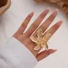 Anillo Ajustable Estilo Antiguo de Alas de Fénix, Chapado en Oro, Diseño Exquisito de Alta Gama, Decoración Vintage para Bodas, Joyería para Mujer