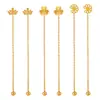 Estilo Ins Coreano Diseño de Nicho Pendientes de Corona de Margarita con Láser en Forma de Corazón Moda para Mujer Pendientes Elegantes de Acero de Titanio