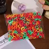 Gomas para el Cabello Amigables con el Cabello Infantil, Paquete de 500, Bandas Elásticas de Alta Elasticidad, Gomas del Tamaño de un Pulgar, Bandas para el Cabello para Bebés Niñas