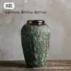 Jarrón Pequeño de Cerámica Jingdezhen Estilo Chino Vintage Desgastado para Sala de Estar Arreglo de Flores Secas, Decoración de Entrada, Maceta de Cerámica, Maceta de Cerámica Gruesa