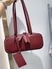 Bolso Boston de estilo coreano para mujer, bandolera de piel de vaca auténtica, de alta gama, de diseñador de marca nicho, 2024