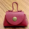 Bolsa para Monedas de Cuero PU en Stock, Mini Bolsa de Almacenamiento Pequeña para DIY, Colgante, Llavero Creativo, Accesorio, Regalo Pequeño