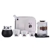 Juego de Té de Viaje Panda Zhihetang Juego Portátil de Una Olla Tres Tazas Seis Tazas para Exterior para Llevar Taza Exprés Regalo