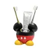 Soporte Creativo para Cepillo de Dientes de Mickey Sin Taladrar Base de Almacenamiento para Cepillo de Dientes y Pasta Dental Estante de Almacenamiento para Cepillo de Dientes Decoración de Baño