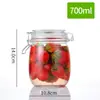 Frascos Sellados de Vidrio, Frascos para Pepinillos de Grado Alimenticio, Botellas de Vino para el Hogar, Frascos para Miel, Frascos para Almacenamiento de Verduras encurtidas, y Contenedores para Almacenamiento de Granos