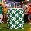 Sacola de Presente Copa do Mundo de Futebol Sacola de Papel Kraft Tote para Embalagem de Roupas Presente Acompanhamento Festa Esportiva