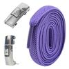 Hebilla de Cordón Elástico Perezoso de 8 mm Sin Atar Cordón de Zapato Elástico de 8 mm de Ancho para Hombres y Niños Sujetador Sin Atar