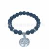 Ventas Directas de Fábrica Amatista Cuarzo Rosa Lapislázuli Ágata Turquesa Piedra Natural Árbol de la Vida Colgante Pulsera Mayoreo