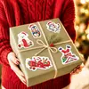 Nuevas pegatinas navideñas holográficas láser para fiesta navideña infantil decoración de regalo pegatinas de graffiti navideñas impermeables