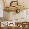 Botiquín para Uso Doméstico, Gran Capacidad, Tamaño Extra Grande, Caja de Almacenamiento Categorizada con Compartimentos, Caja Médica Multicapa, Transparente y Portátil