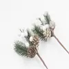 Acessórios de Árvore de Natal Transfronteiriços Folhas de Pinheiro Pinhas Frutas Vermelhas Artificiais Galhos com Frutas Série de Barbante Natal