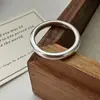 Anillo Minimalista Sencillo de Plata de Ley S925 Estilo Coreano Diseño de Nicho Joyería Apilable Simple Estilo Coreano Cabeza de Serpiente