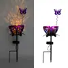 Lâmpada de Gramado de Ferro em Forma de Lótus Solar para Exterior Transfronteiriça Vasos de Flores Lâmpada de Varanda Jardim Lâmpada de Pátio Atmosfera Decorativa