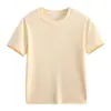 Camisetas Infantis Atacado em Cores Doces, 180g 200g Manga Curta Uniformes de Classe, Jardim de Infância Lisas para Pintura à Mão Publicidade Camisetas Culturais