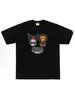 Suministro mayorista transfronterizo Chaopai de comercio exterior a 260g éxito de ventas BAPE cabeza de simio tiburón camiseta de manga corta 21