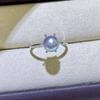 Acessórios DIY Anel de Pérola com Seis Garras em Prata de Lei S925 Suporte Vazio Suporte de Anel Simples que Combina com Tudo Suporte Prateado para Mulheres