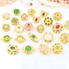 Cuentas de oro francesas antiguas, perlas sueltas, cuentas de transferencia, accesorios para pulseras y collares, pulsera con cuentas, accesorios de oro y arena, joyería.