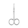 Tijeras de cejas de acero inoxidable de fábrica punta redonda para pestañas postizas tijeras para cejas tijeras para vello de nariz reparación de cejas herramientas de belleza