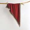 Novedades de Primavera: Elegante Bufanda Triangular Estampada, Bufanda Decorativa Geométrica de Seda, Jeans, Lazo para la Cintura, Ropa en Capas, Accesorios Versátiles para Exteriores