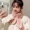 Bufanda de Invierno para Mujer Estilo Coreano, Calentador de Cuello Tejido, Cuello de Piel Grueso de Moda, Ins Otoño e Invierno