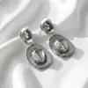 Pendientes de aleación con colgante de sombrero estilo vaquero, Pendientes de metal con imitación de turquesa estilo pop, Joyería transfronteriza europea y americana, Personalizados