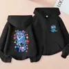 Nueva Sudadera con Cremallera y Estampado de Dibujos Animados Anime Estilo Kpop de Amazon para Niños, Suelta y Casual