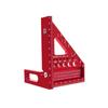 Regla Triangular de Ángulo Recto para Carpintería Aleación de Aluminio 45/90 Grados Multiángulo Decoración Regla Cuadrada de Marcado de Alta Precisión Carpintero Carpintería