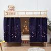 Cortina Gruesa Blackout para Cama de Litera Superior de Dormitorio, Cortina para Litera de Estudiante Universitario, Cortina para Cubrir Debajo de la Mesa