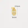 Colgante de oro de alta retención de color, accesorios de carácter de la suerte, colgante de pulsera, oro antiguo, accesorios de joyería DIY, colgante de pulsera de joyería